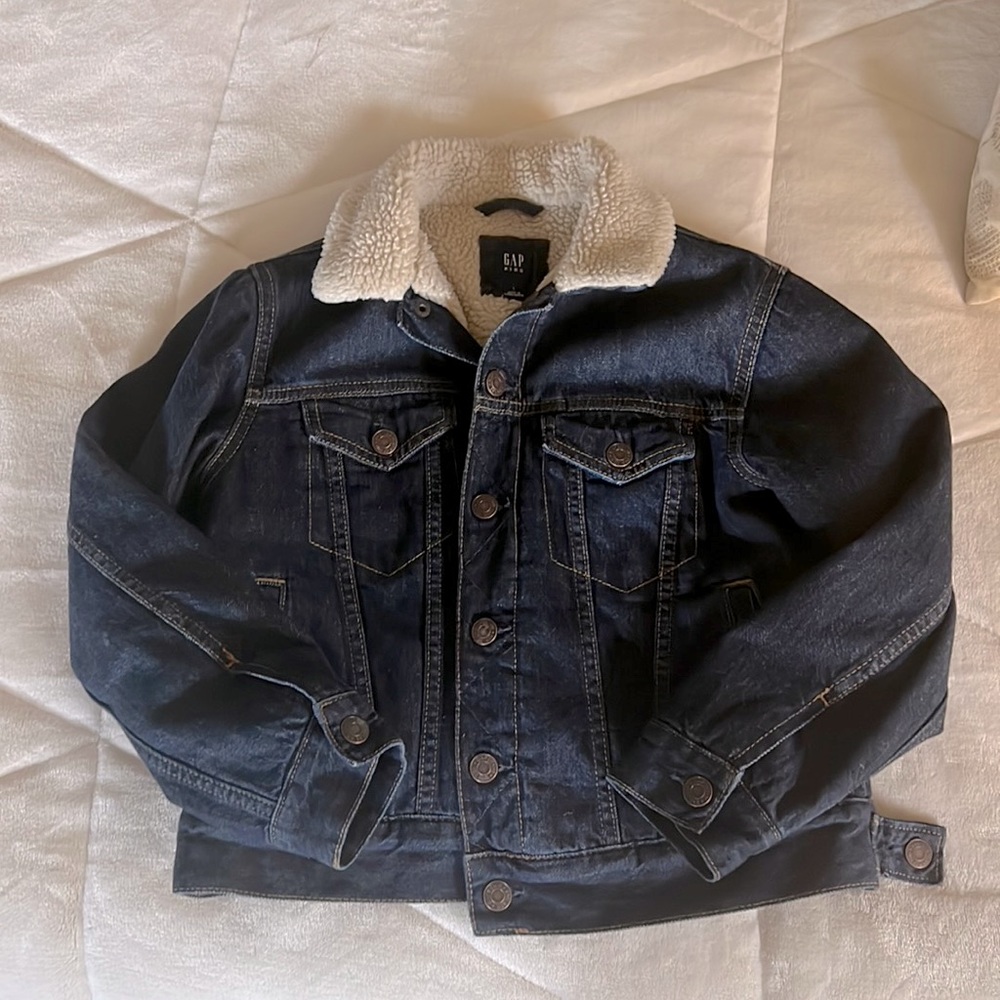 GAP Denim Jacket with Sherpa Lining - Kids Large